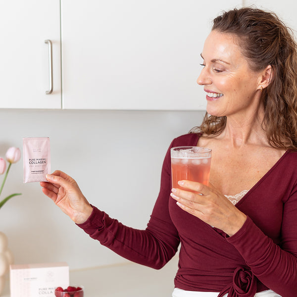 Pure Marine Collageen Pink Raspberry | 30 sachets = 30 dagen
