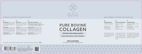 Pure Bovine Collagen – Rundercollageen Peptiden – 400 g