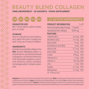 2+1 bundel | Beauty Blend Collagen Pink Grapefruit 30 dagen voorraaddoos - 30 sachets