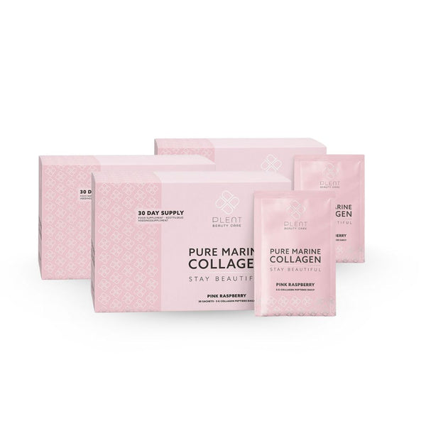 2+1 bundle | Pure Marine Collagen Pink Raspberry 30 day supply boks - 30 breve
