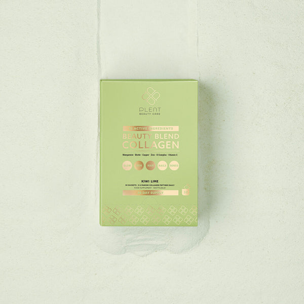 Plent Beauty Blend Collagen Kiwi Lime 30 day supply box - 30 Sachets