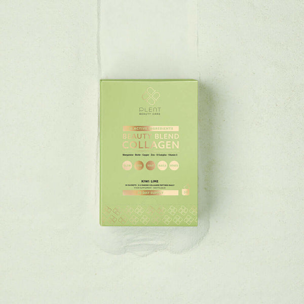 2+1 bundel | Plent Beauty Blend Collagen Kiwi Lime 30 dagen voorraaddoos - 30 zakjes