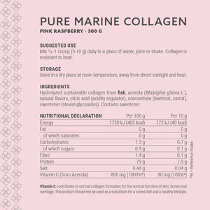Pure Marine Collagen Pink Raspberry  - 300g